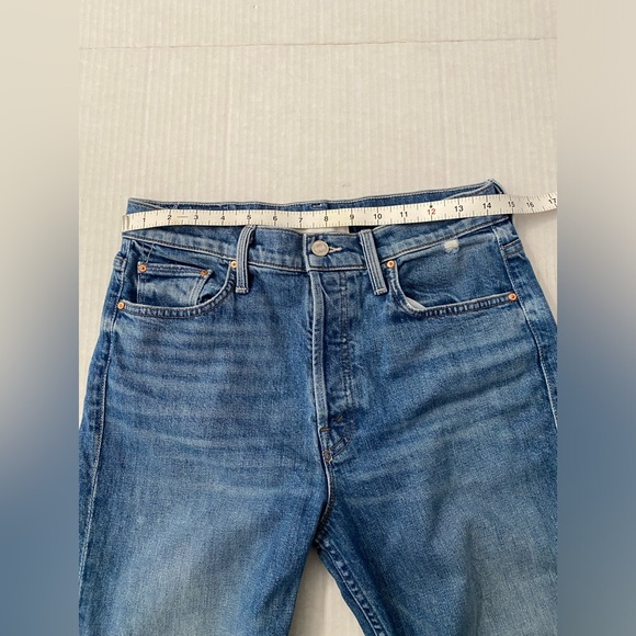 MOTHER SUPERIOR Tomcat Jeans Playing With Scissors Cropped Straight Leg 29 - Picture 5 of 16